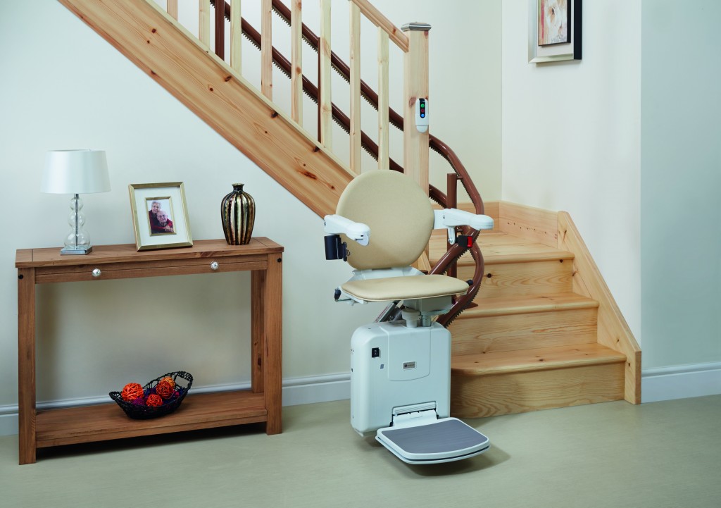 Curved stairlift installation